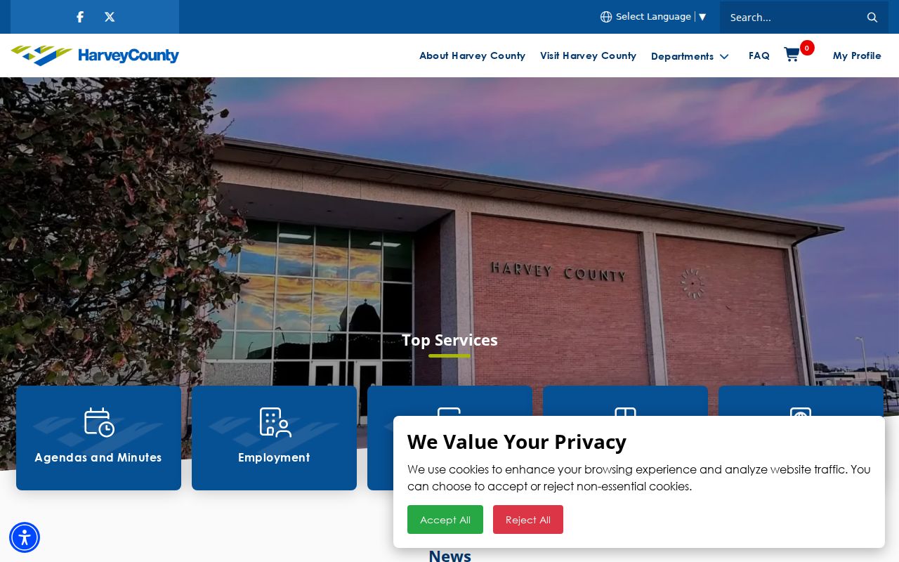 Harvey County court docket county government context